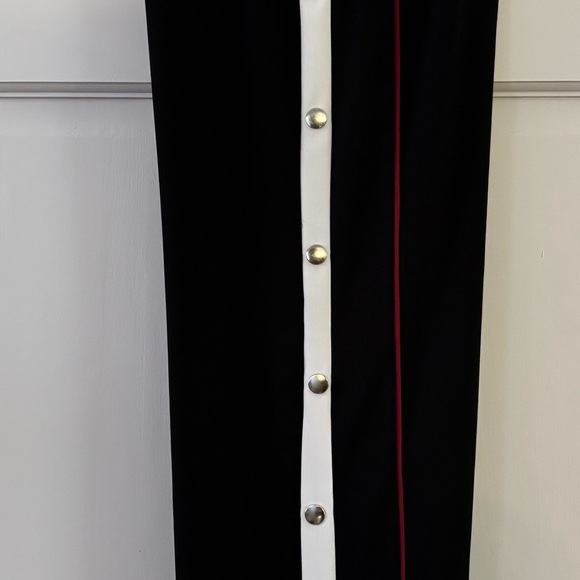 Bar III Pants - Bar III Black red white joggers size extra small.